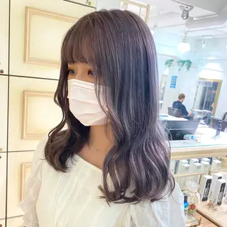 ロング カラー ヘアアレンジ 透明感カラー 古山 結季🌙🖤のヘアスタイル