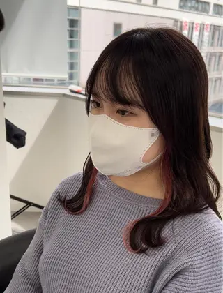 カラー 莉乃/縮毛矯正/髪質 改善/艶カラーのヘアスタイル