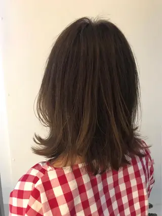 ミディアム カラー レイヤーカット✂️ 横浜No1♡下鳥翔子のヘアスタイル
