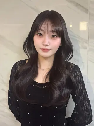 ロング カラー 🤍韓国ヘア/ 楓🤍のヘアスタイル