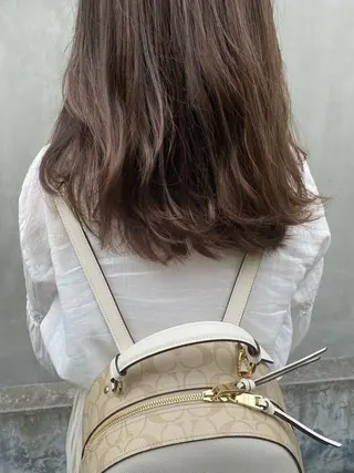 セミロング カラー パーマ ヘアアレンジ メンズ キッズ ネイル マツエク・マツパ インナーカラー/ KANAのヘアスタイル