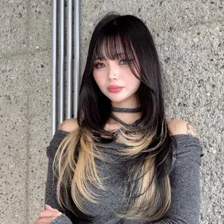 ロング カラー ハイトーン/水素 honoka🌺のヘアスタイル