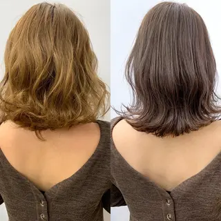 ミディアム カラー 縮毛矯正×髪質改善 店長　DAITOのヘアスタイル
