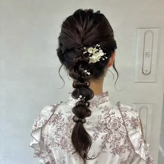 ミディアム 🎼レイヤー/透明感 カラー/nene♬のヘアスタイル