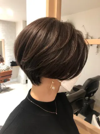 ショート カラー パーマ ヘアアレンジ 【ツヤ髪美容師】 ツダケイスケのヘアスタイル