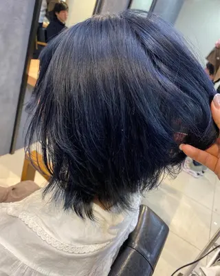 ミディアム カラー ヘアアレンジ メンズ キッズ ネイル マツエク・マツパ 透明感カラー🤎 ゆりのヘアスタイル
