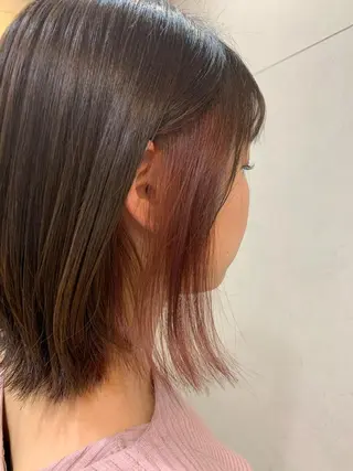ミディアム おせ ちさとのヘアスタイル