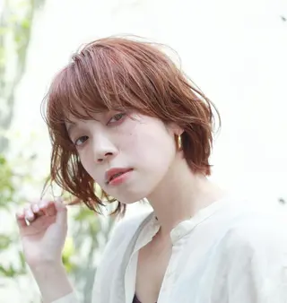 ミディアム カラー 🌈月1夜モデル募集 📩ください⭐️のヘアスタイル