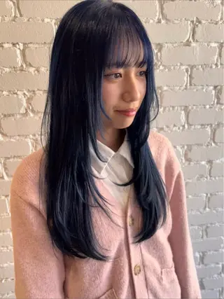 ロング カラー 💫レイヤーカット 💫ブリーチ💫サキのヘアスタイル