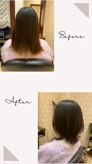 ミディアム 越川 南美のヘアスタイル