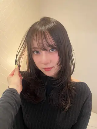 ロング ハイトーン/渋谷 韓国風/Narukaのヘアスタイル