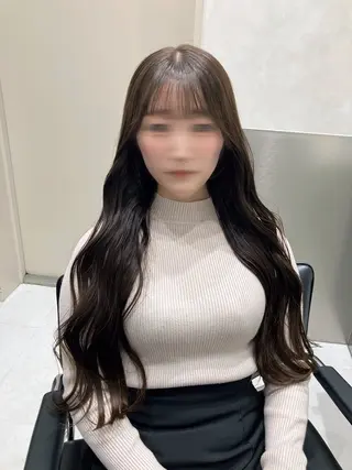 ロング カラー 💖ブリーチなし透明 感💖ASAHIのヘアスタイル