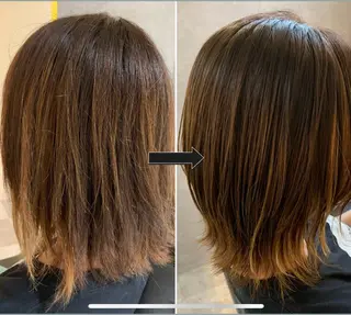 ミディアム ideal心斎橋 ☆片山☆のヘアスタイル