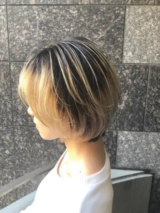 ショート カラーアンドケアリタ kitamuuuのヘアスタイル