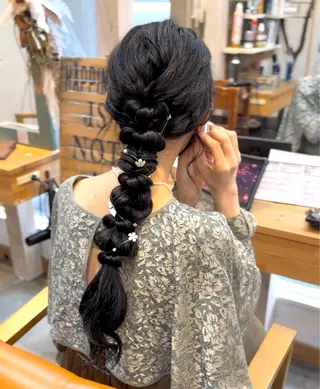 ロング ヘアアレンジ 伊藤 栄子のヘアスタイル