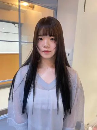 ロング miyu ハイトーン/レイヤーのヘアスタイル