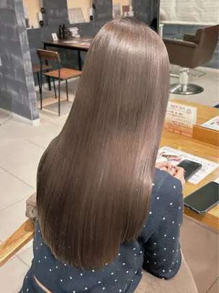 ロング カラー ⭐️佐藤壮也⭐️ 柔らかモテカラー🤎のヘアスタイル