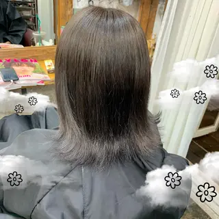 ミディアム ❤️‍🔥シールエク ＋カラー京❤️‍🔥のヘアスタイル