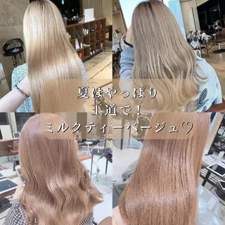 カラー 顔まわりの神様✨ 透明感カラー藤嶋秀幸のヘアスタイル