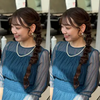 ロング ヘアアレンジ 梅田茶屋町ヘアセット 🎀RIONA🎀のヘアスタイル