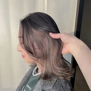 ミディアム カラー 似合わせベージュ 🍯ayumi🍯のヘアスタイル