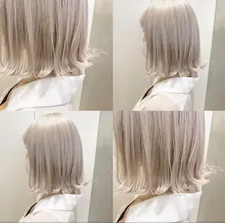 ショート カラー Maya川越/ エクステ/ハイトーンのヘアスタイル