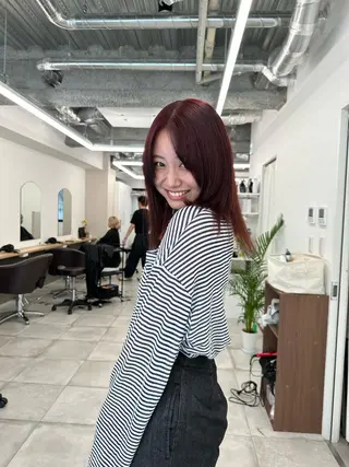 ミディアム カラー キッズ オトナヘア🌸 harukaのヘアスタイル