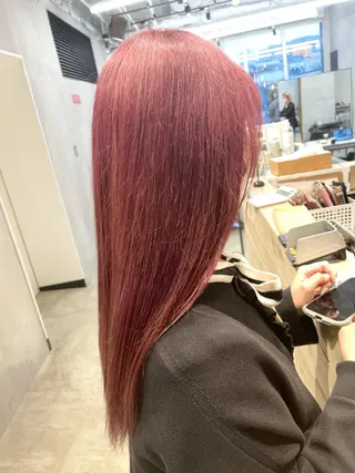ロング カラー ハイトーン×レイヤー ／遠藤将太のヘアスタイル