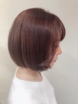 ショート カラー 太田ありさ クリーミーヘアカラーのヘアスタイル
