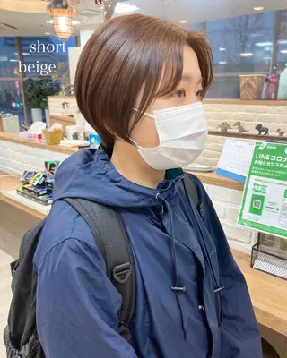 ショート カラー 初めてのショート お任せください✂️のヘアスタイル