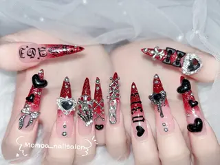 ネイル MoMoA Nail ネイル長さ出し専門店のネイルデザイン