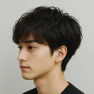 ミディアム メンズ 古沢 みづきのヘアスタイル