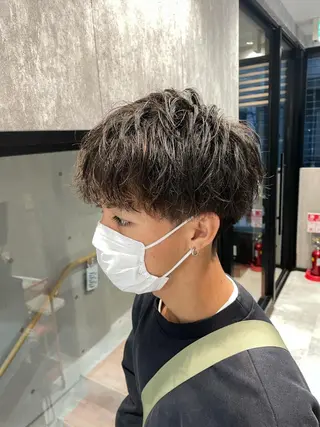 ショート カラー パーマ メンズ 🔥メンズ超特化🔥 青木海斗のヘアスタイル