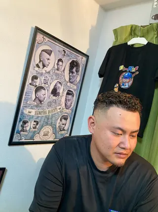 ショート パーマ メンズ メンズパーマ メンズカットYUKIのヘアスタイル