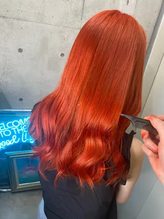 セミロング カラー 國分 伸也のヘアスタイル