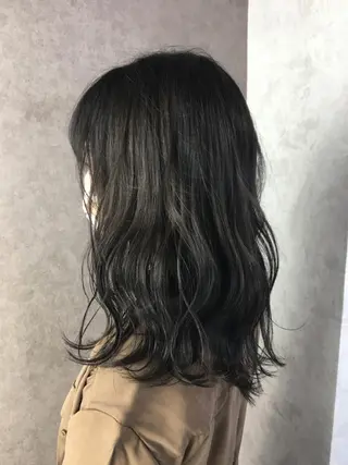 セミロング カラー ツイストスパイラル パーマ✂︎ KYOUのヘアスタイル