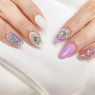 ネイル 23時まで❤︎韓国、 ワンホンネイルのネイルデザイン