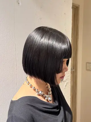 ショート 艶カラー/縮毛矯正/ アレンジ/akaneのヘアスタイル
