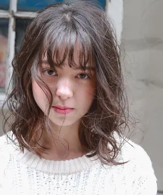 ミディアム カラー ヘアアレンジ GiseL天神カラー 髪質改善/ブリーチのヘアスタイル