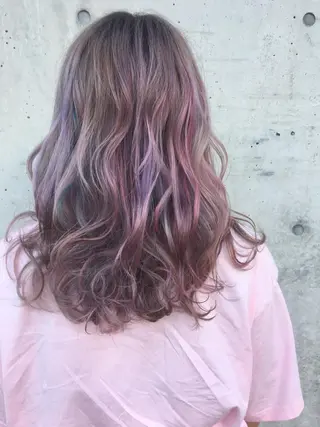 セミロング カラー ゴトウ ノブヒトのヘアスタイル