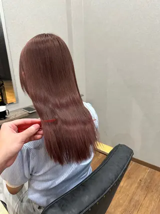 ロング カラー 鵜飼 真伍のヘアスタイル
