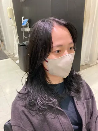 カラー 💖ブリーチなし透明 感💖ASAHIのヘアスタイル