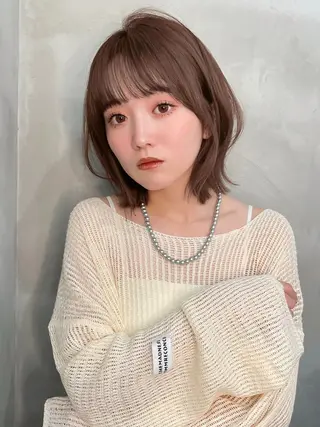 ミディアム くどうももか 浦和　ショート　ボブのヘアスタイル