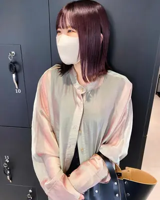 ミディアム カラー マンツーマン半個室 tamuraのヘアスタイル