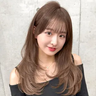 ロング カラー 韓国ヘア🇰🇷 レイヤー/芝春樹のヘアスタイル