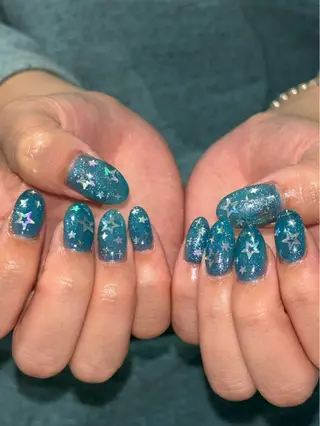 ネイル 0203ムニムサン 💙Harukaのネイルデザイン