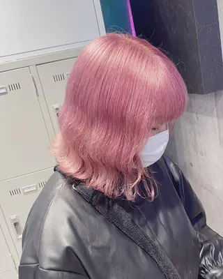 ミディアム 🤍ムラ修正ブリーチ 🤍原宿/YUUのヘアスタイル