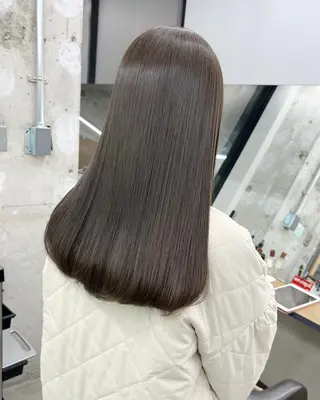 ロング カラー パーマ ヘアアレンジ ヘアケア特化型サロン newi 梅田のヘアスタイル