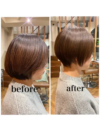 ショート 透明感カラー／ 髪質改善/近藤大二郎のヘアスタイル