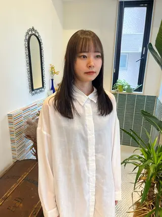 ミディアム カラー 🩷ハイトーン透明感 レイヤー🩷ユリカのヘアスタイル